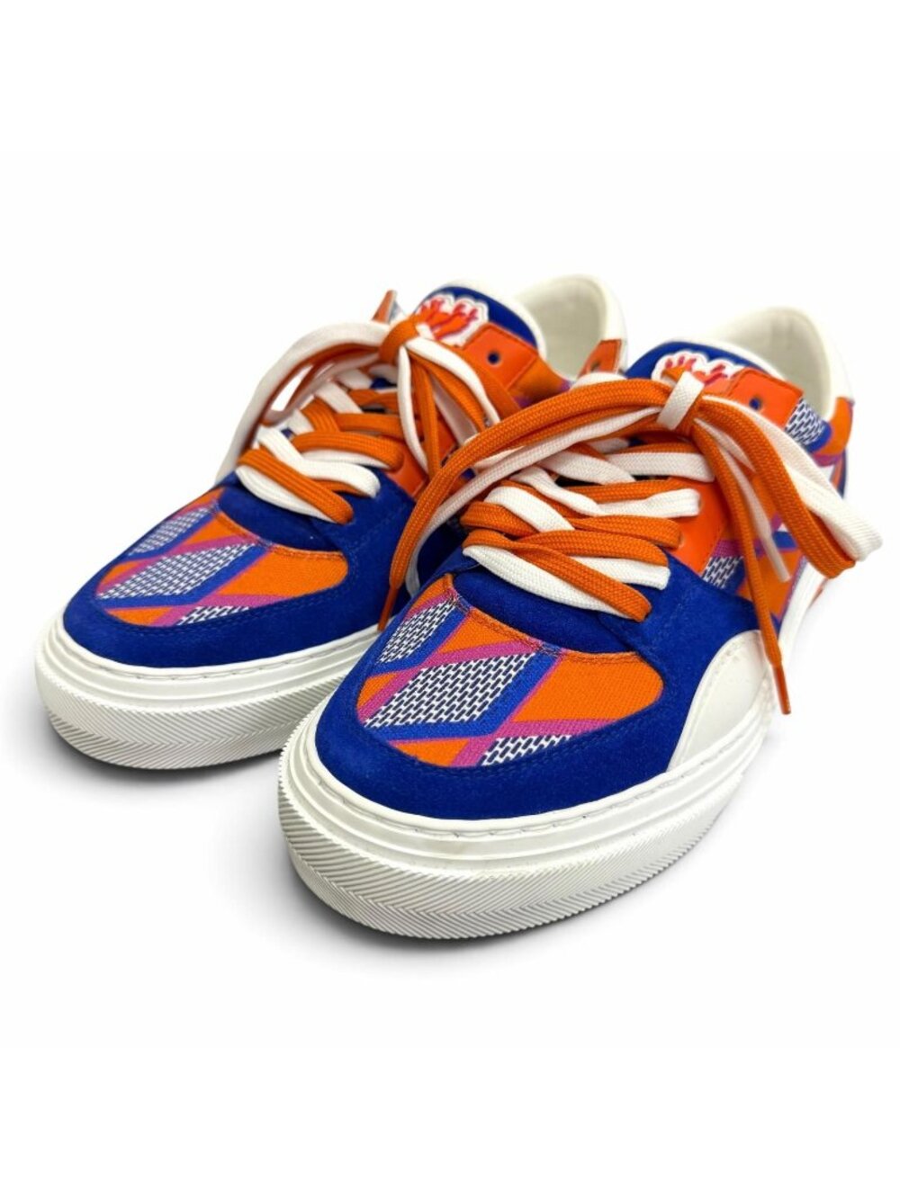 Louis Vuitton LV Original Line Canvas Low-Top Sneakers Blue Orange White